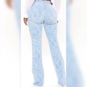 Valentina Paisley Flare Jeans